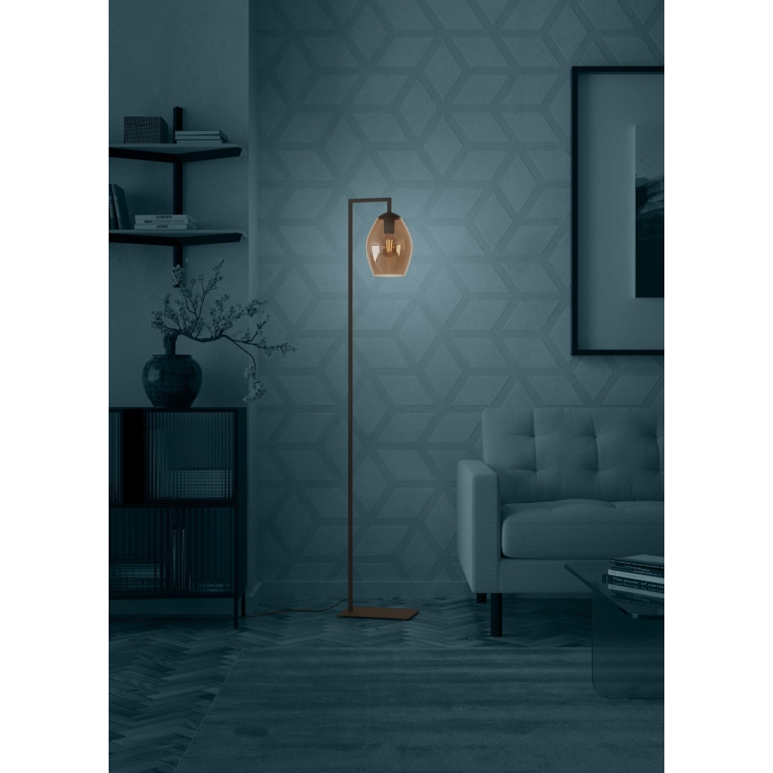 Eglo - Talna svetilka 1xE27/40W/230V rjava