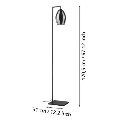 Eglo - Talna svetilka 1xE27/40W/230V dimna