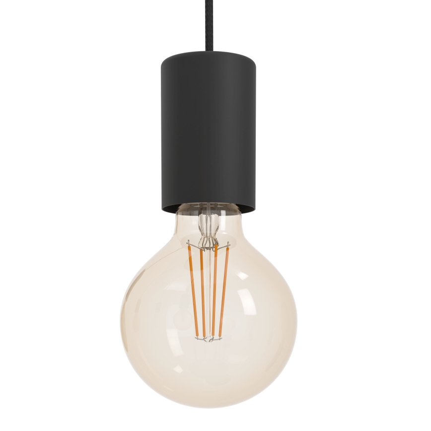 Eglo - Lestenec na vrvici 5xE27/40W/230V črna