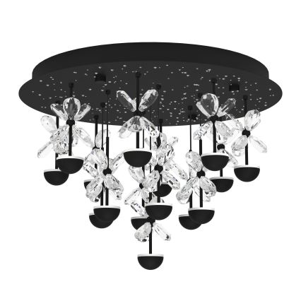 Eglo - LED Zatemnitvena stropna svetilka LED/27W/230V 3000K črna
