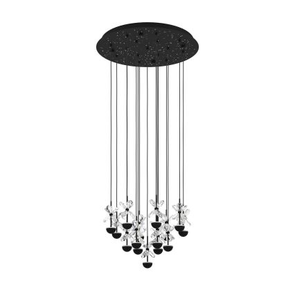 Eglo - LED Zatemnitveni lestenec na vrvici LED/27W/230V 3000K črna