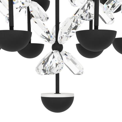 Eglo - LED Zatemnitveni lestenec na vrvici LED/27W/230V 3000K črna