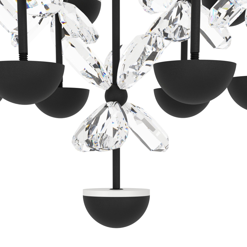 Eglo - LED Zatemnitveni lestenec na vrvici LED/27W/230V 3000K črna