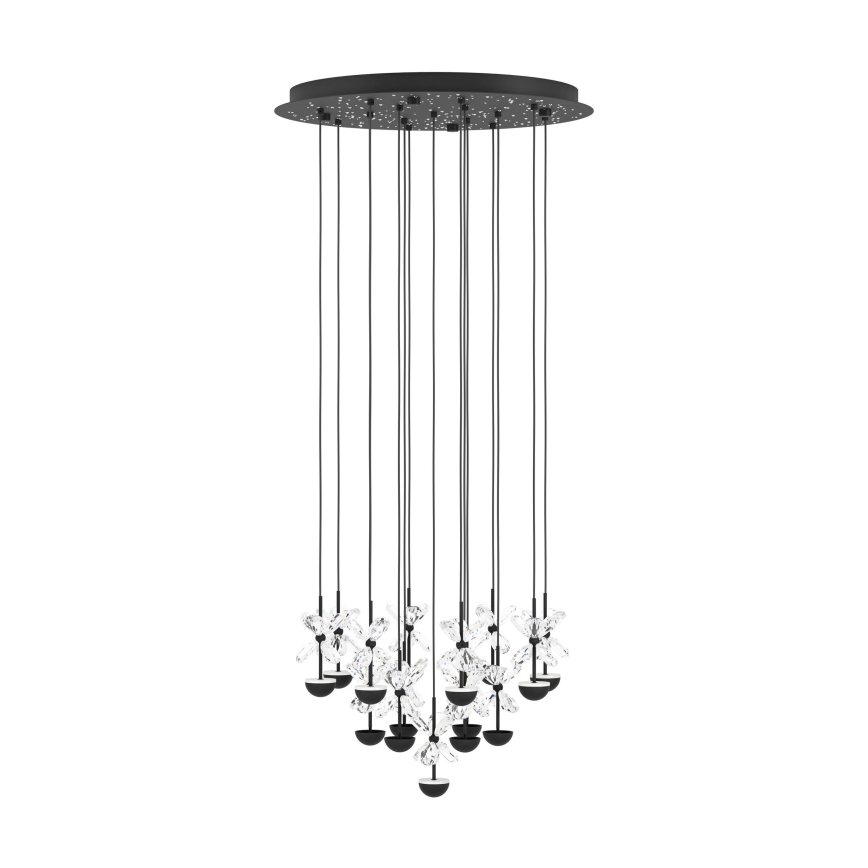 Eglo - LED Zatemnitveni lestenec na vrvici LED/27W/230V 3000K črna