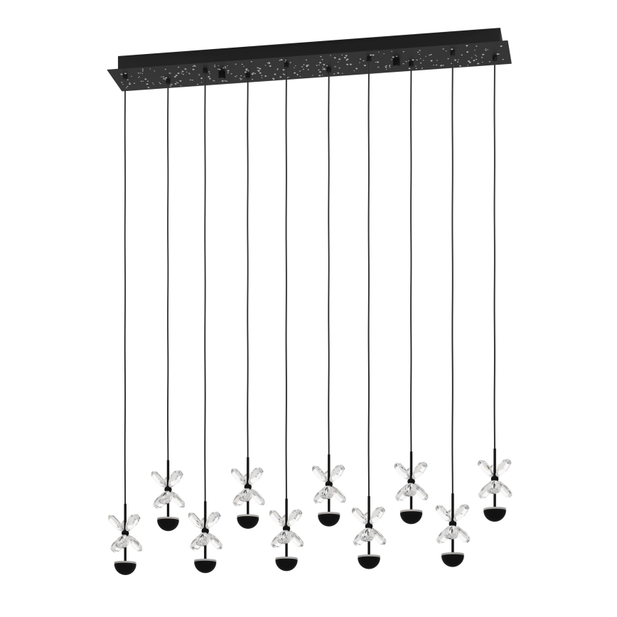Eglo - LED Zatemnitveni lestenec na vrvici LED/23W/230V 3000K črna