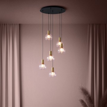 Eglo 390279 - LED Zatemnitveni lestenec na vrvici 6xLED/5,4W/230V 3000K pr. 54 cm zlata