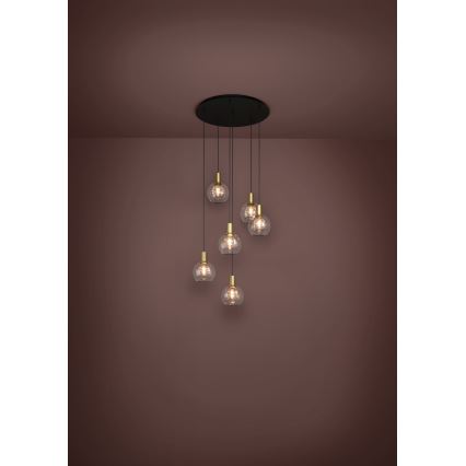 Eglo 390279 - LED Zatemnitveni lestenec na vrvici 6xLED/5,4W/230V 3000K pr. 54 cm zlata