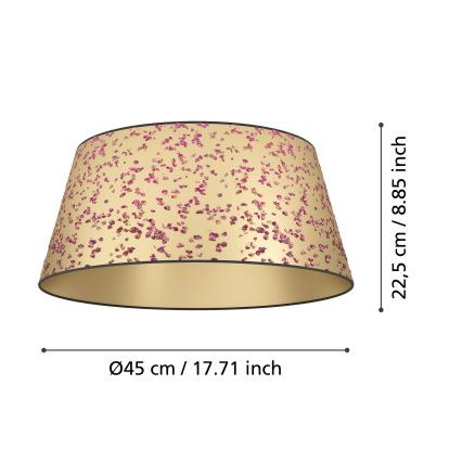 Eglo - Stropna svetilka 1xE27/25W/230V zlata/roza