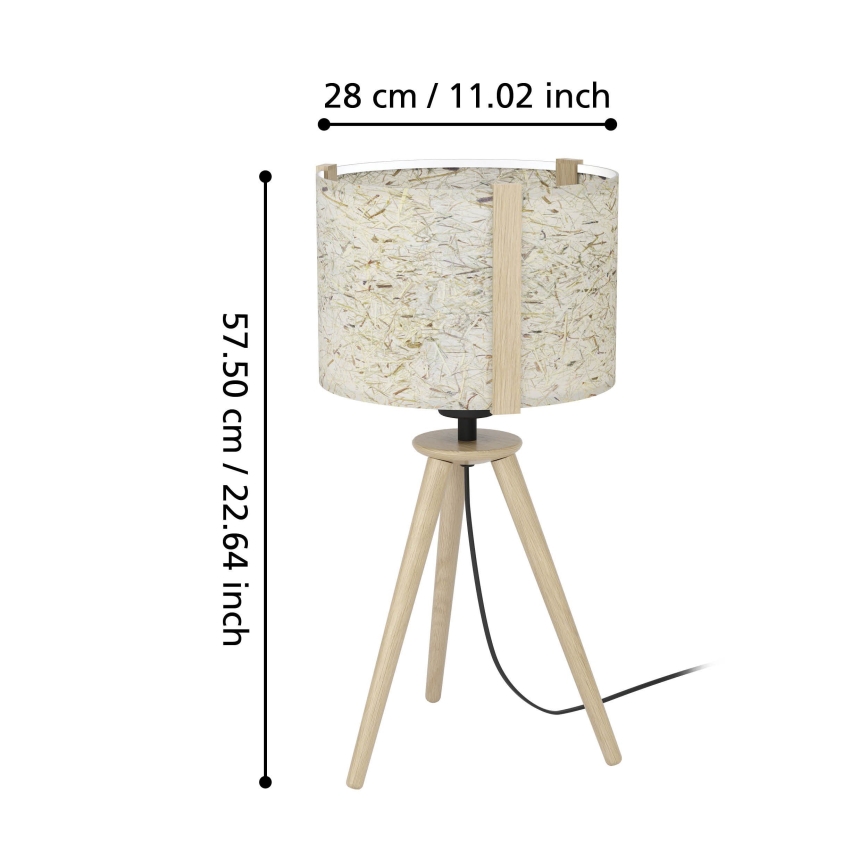 Eglo - Namizna svetilka 1xE27/25W/230V bež