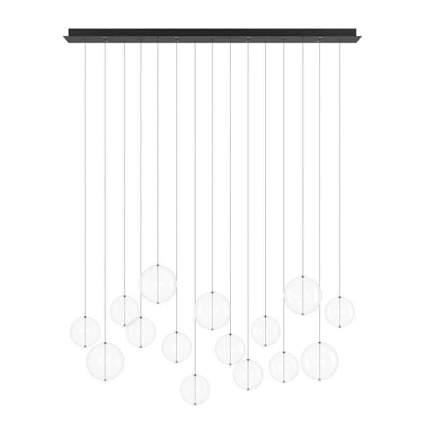 Eglo - LED Zatemnitveni lestenec na vrvici 8xLED/4,2W/230V 3000K prozorna