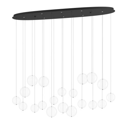 Eglo - LED Zatemnitveni lestenec na vrvici 8xLED/4,2W/230V 3000K prozorna