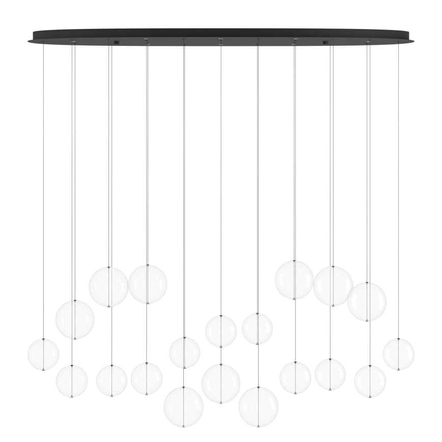 Eglo - LED Zatemnitveni lestenec na vrvici 8xLED/4,2W/230V 3000K prozorna