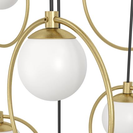 Eglo - LED Zatemnitveni lestenec na vrvici 10xLED/3W/230V 3000K pr. 58 cm zlata