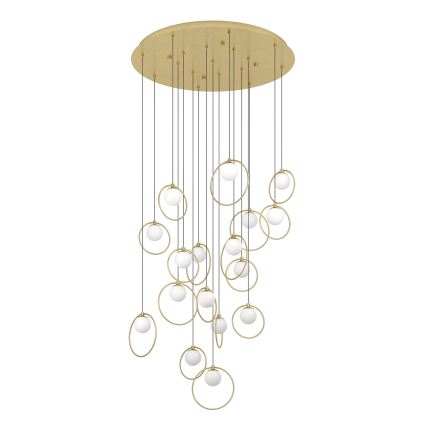 Eglo - LED Zatemnitveni lestenec na vrvici 17xLED/3W/230V 3000K pr. 78 cm zlata