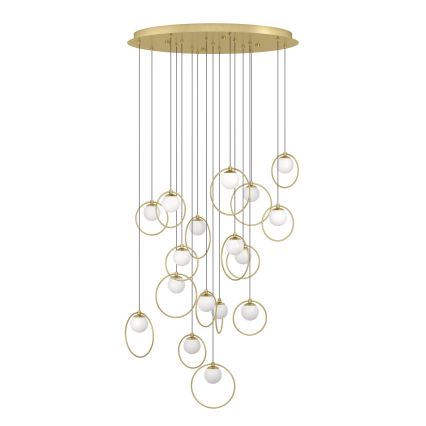 Eglo - LED Zatemnitveni lestenec na vrvici 17xLED/3W/230V 3000K pr. 78 cm zlata