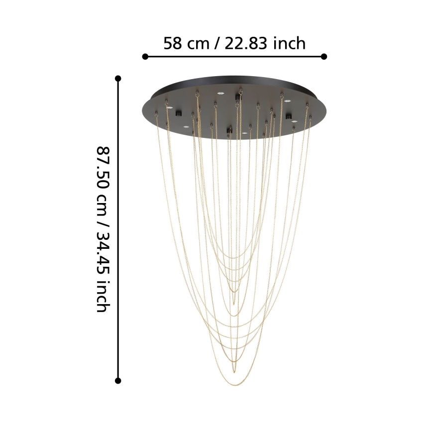 Eglo - LED Zatemnitvena stropna svetilka 6xLED/4,2W/230V 3000K