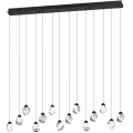 Eglo 390358 - LED Zatemnitveni lestenec na vrvici SINDICAT 14xLED/3W/230V črna/prozorna