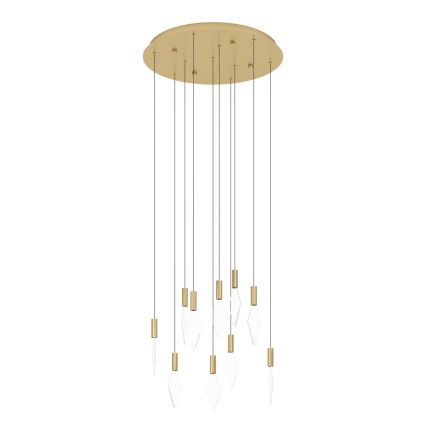 Eglo - LED Zatemnitveni lestenec na vrvici 10xLED/3W/230V 3000K pr. 58 cm zlata