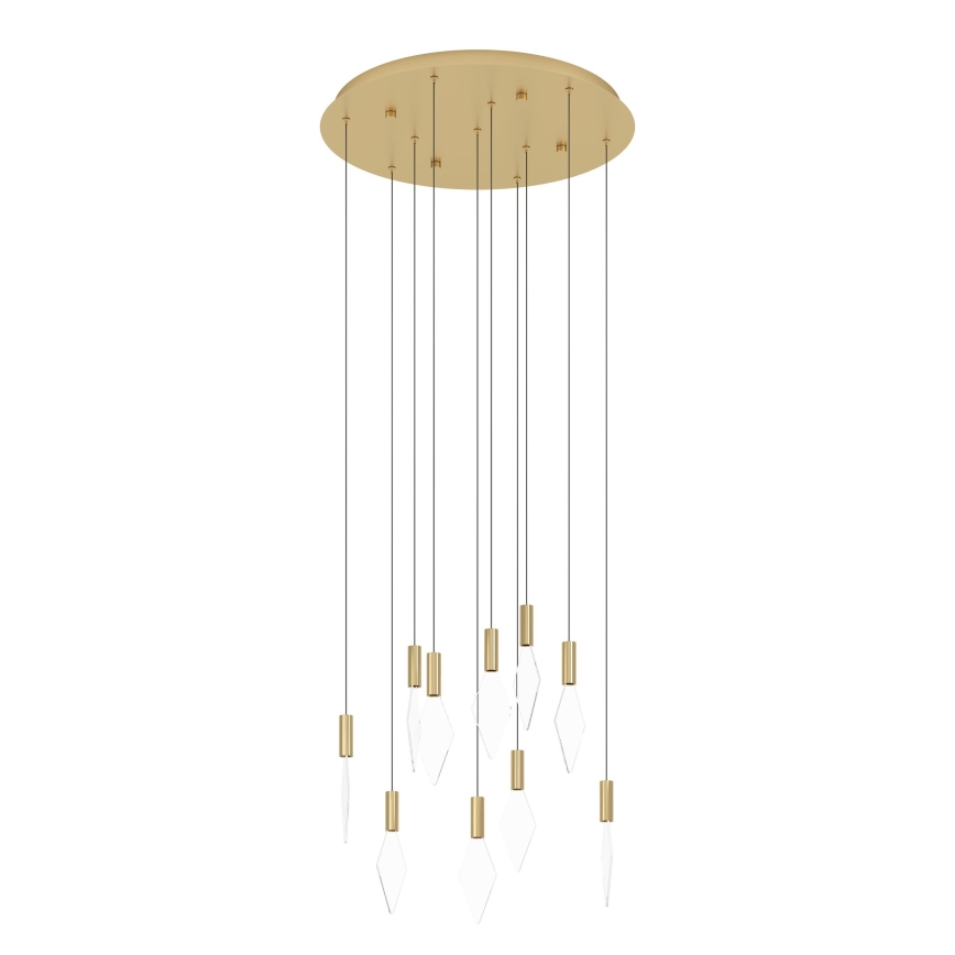 Eglo - LED Zatemnitveni lestenec na vrvici 10xLED/3W/230V 3000K pr. 58 cm zlata