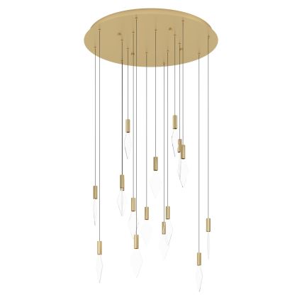 Eglo - LED Zatemnitveni lestenec na vrvici 16xLED/3,3W/230V 3000K pr. 78 cm zlata