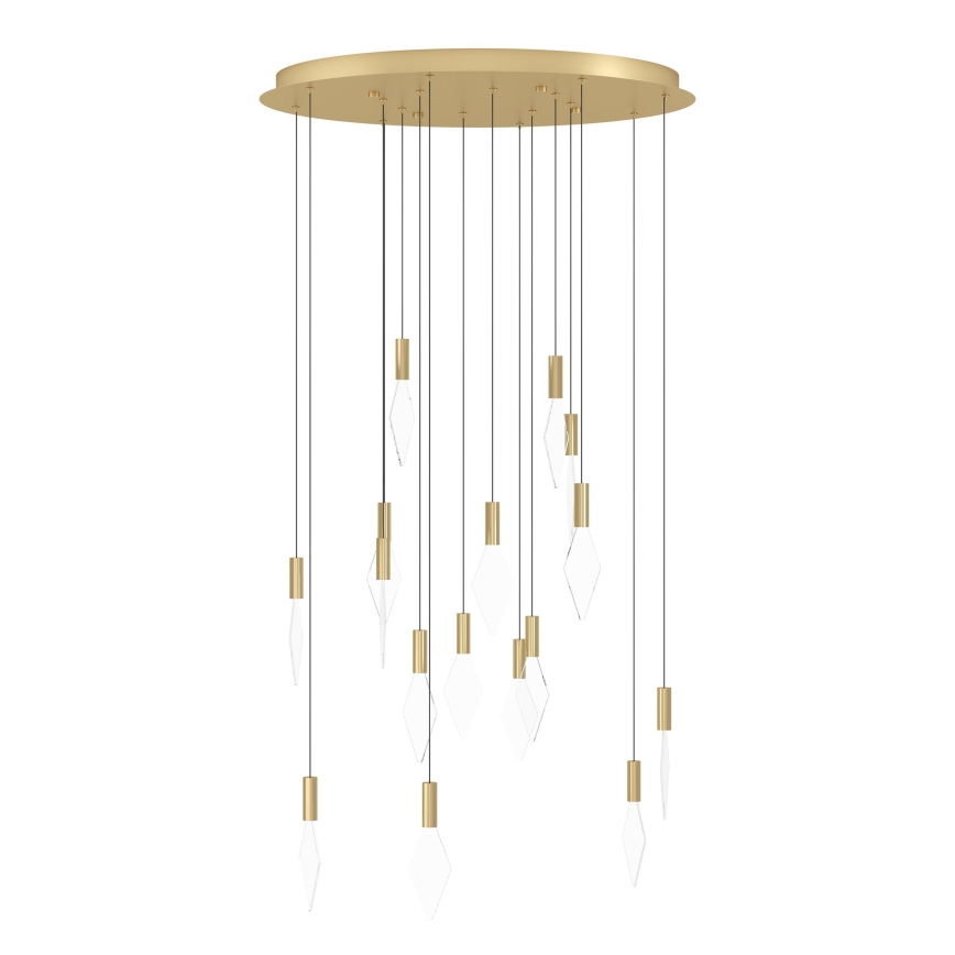 Eglo - LED Zatemnitveni lestenec na vrvici 16xLED/3,3W/230V 3000K pr. 78 cm zlata