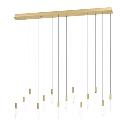 Eglo - LED Zatemnitveni lestenec na vrvici 14xLED/3,3W/230V 3000K zlata