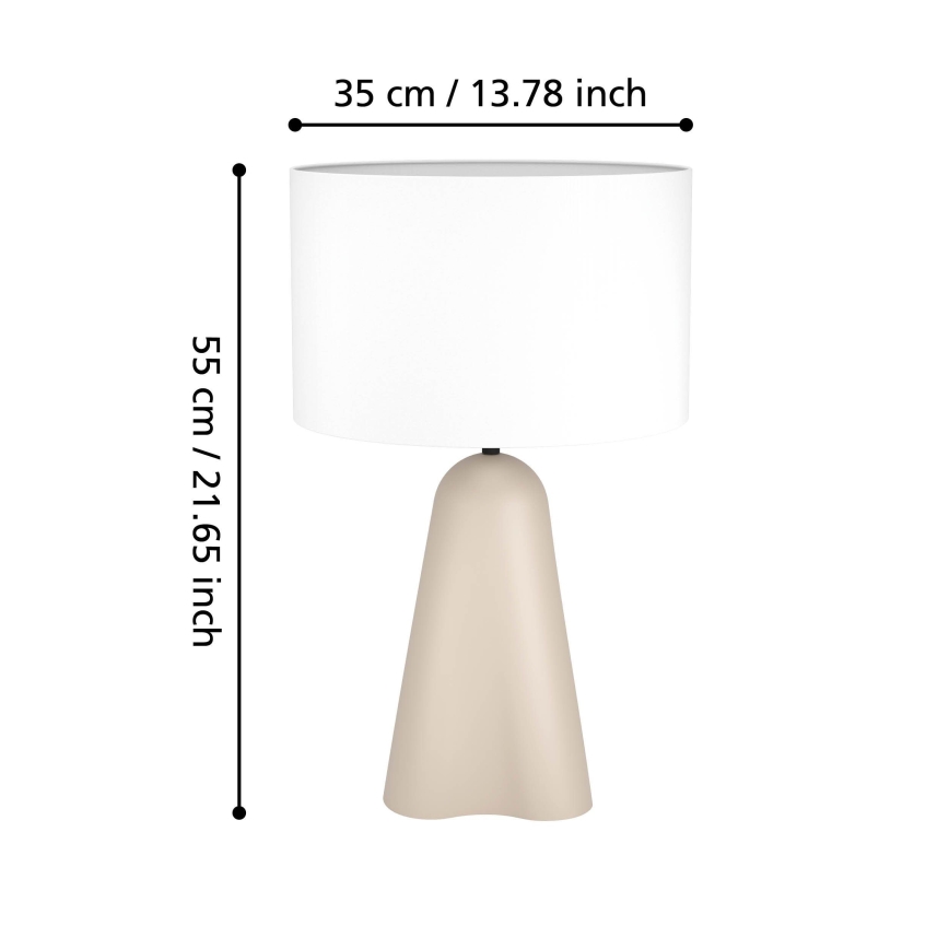 Eglo - Namizna svetilka 1xE27/40W/230V bež