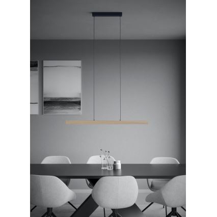 Eglo - LED Zatemnitveni lestenec na vrvici LED/21W/230V 3000K rjava