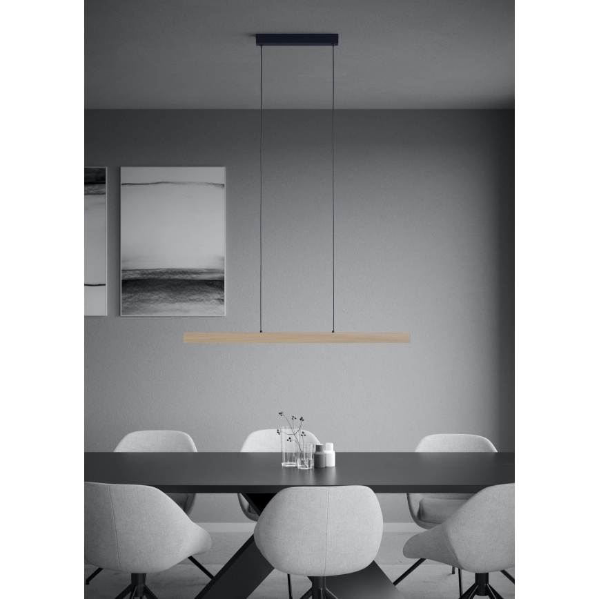 Eglo - LED Zatemnitveni lestenec na vrvici LED/21W/230V 3000K rjava