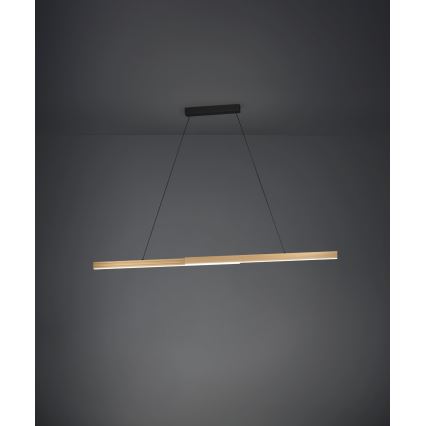 Eglo - LED Zatemnitveni lestenec na vrvici LED/21W/230V 3000K rjava