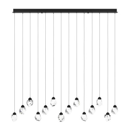 Eglo - LED Zatemnitveni lestenec na vrvici 14xLED/3W/230V 3000K črna/prozorna