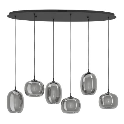 Eglo - LED Zatemnitveni lestenec na vrvici 6xLED/3,7W/230V 2700-6500K dimna + Daljinski upravljalnik