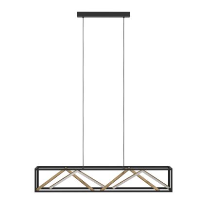 Eglo - LED Zatemnitveni lestenec na vrvici LED/46W/230V 2700-6500K črna/zlata + Daljinski upravljalnik