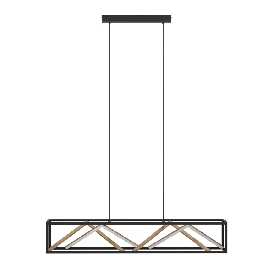 Eglo - LED Zatemnitveni lestenec na vrvici LED/46W/230V 2700-6500K črna/zlata + Daljinski upravljalnik
