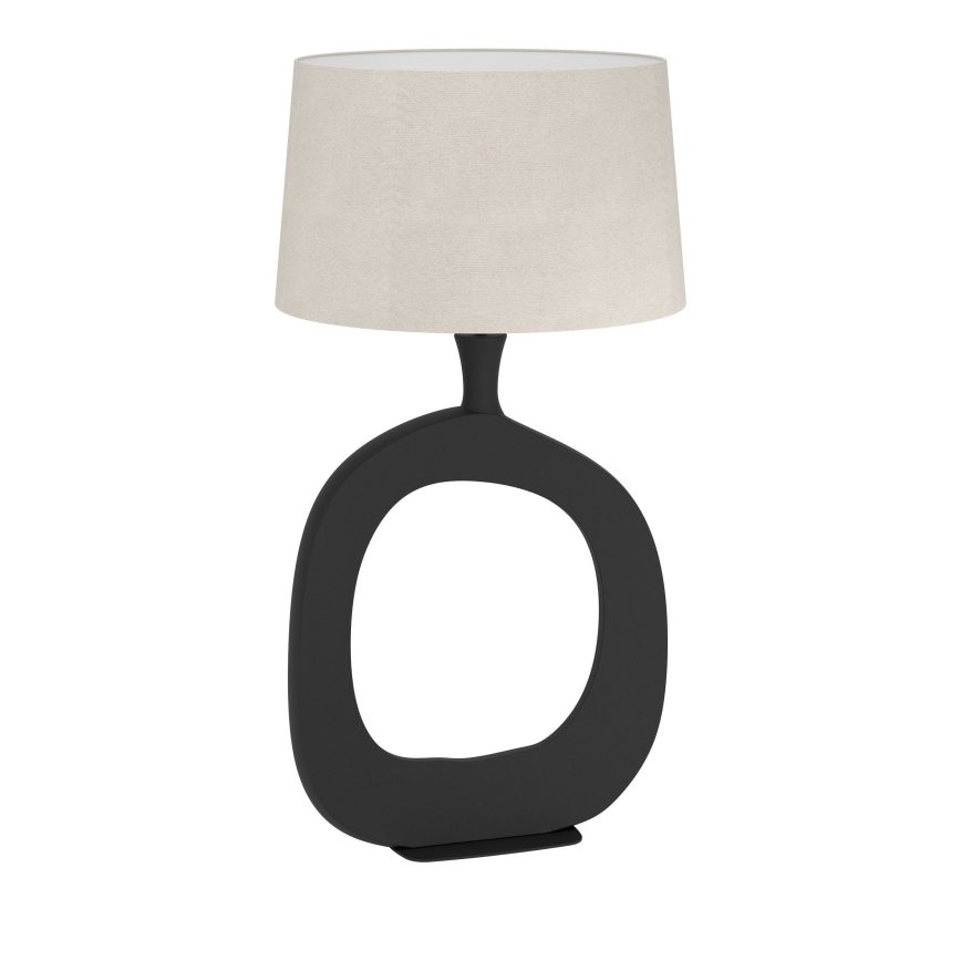 Eglo - Namizna svetilka 1xE27/60W/230V 88 cm črna/krem barva