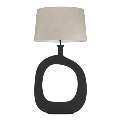 Eglo - Namizna svetilka 1xE27/60W/230V 88 cm črna/krem barva