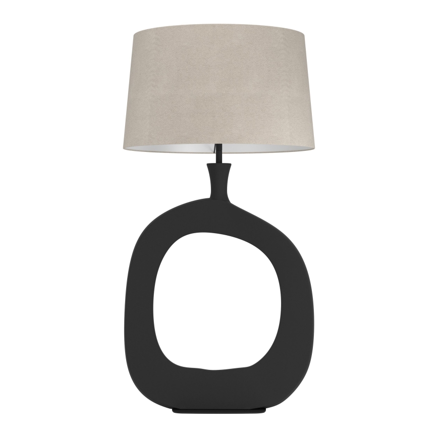 Eglo - Namizna svetilka 1xE27/60W/230V 88 cm črna/krem barva