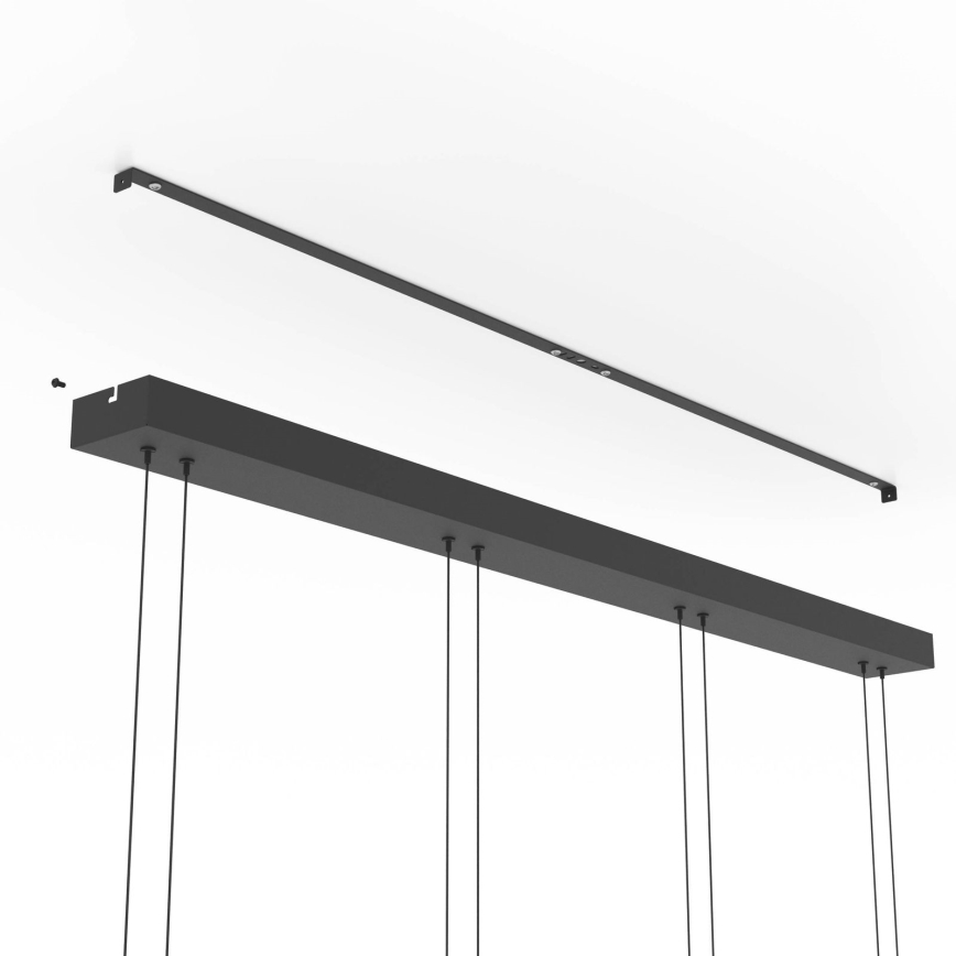 Eglo - LED zatemnjevalni lestenec na žici 4xLED/5,8W/230V črna/zadimljena