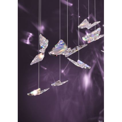 Eglo - LED zatemljiv lestenec na kablu 6xLED/4,2W/230V črna/prozorna