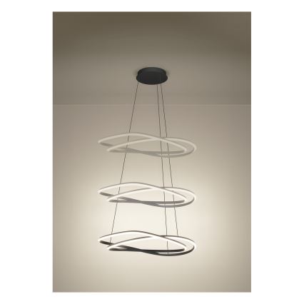 Eglo - Zatemnljiv LED lestenec na kablu LED/60W/230V 2200-6500K siva + daljinski upravljalnik