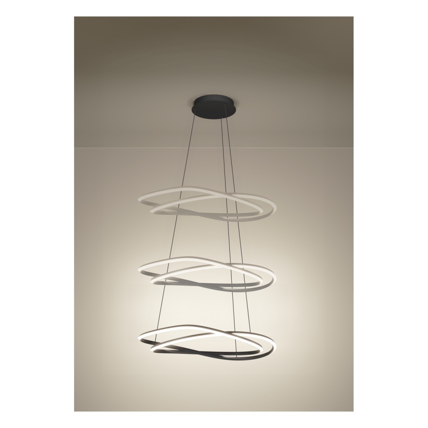 Eglo - Zatemnljiv LED lestenec na kablu LED/60W/230V 2200-6500K siva + daljinski upravljalnik