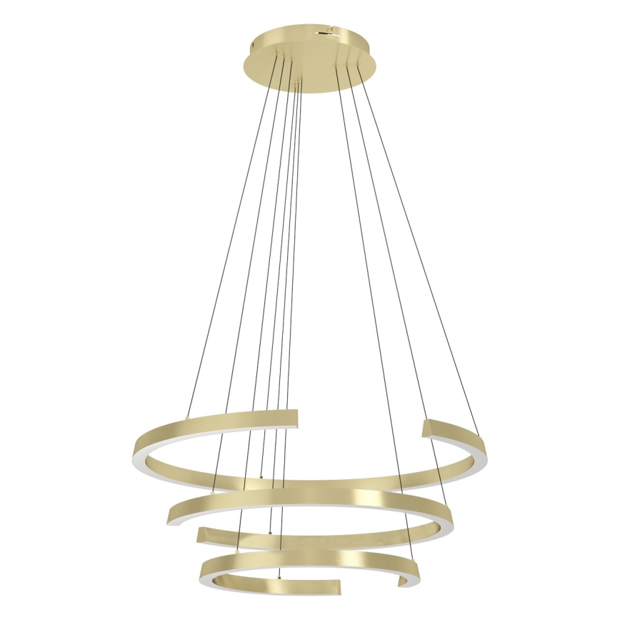 Eglo - zatemljiv LED viseči lestenec na kablu LED/50W/230V 2200-6500K v zlati barvi + daljinski upravljalnik