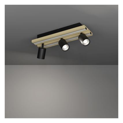 Eglo - LED točkovno svetilo 3xLED/2,2W/230V + 2xLED/1,2W + 2xLED/2W bež/črna