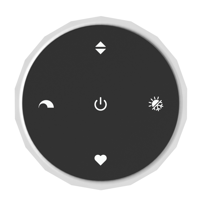 Eglo - zatemnljivo stropno svetilo LED/40W/230V 2200-6500K premer 83 cm belo + daljinski upravljalnik