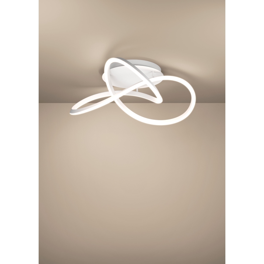 Eglo - zatemnljivo stropno svetilo LED/40W/230V 2200-6500K premer 83 cm belo + daljinski upravljalnik