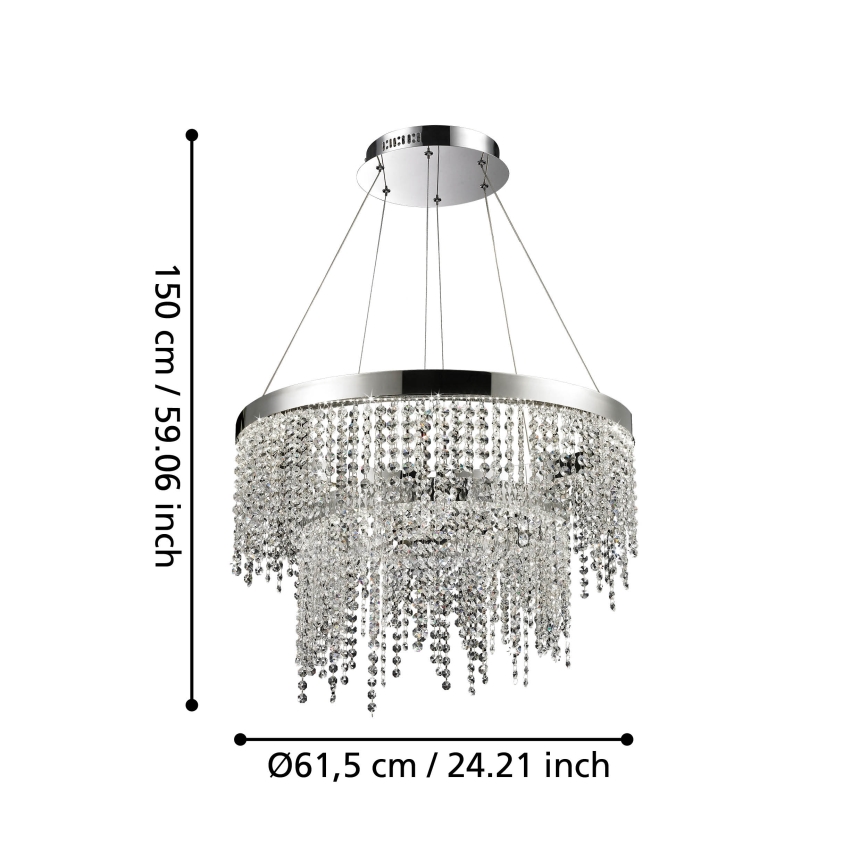Eglo - LED Zatemnitveni lestenec na vrvici LED/45W/230V