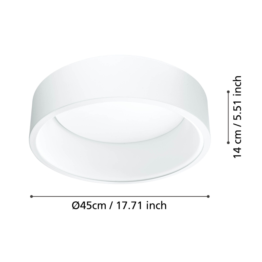 Eglo - LED Zatemnitvena stropna svetilka 1 LED/25,5W/230V