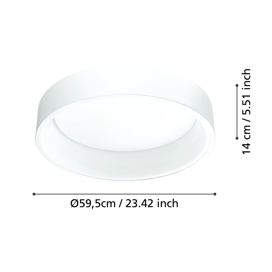 Eglo - LED Zatemnitvena stropna svetilka 1 LED/35,2W/230V