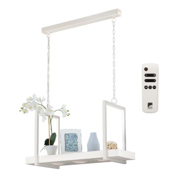 Eglo 39301 - LED RGBW zatemljiv lestenec na verigi s polico CALAMONA 3xLED/6W/230V + daljinski upravljalnik