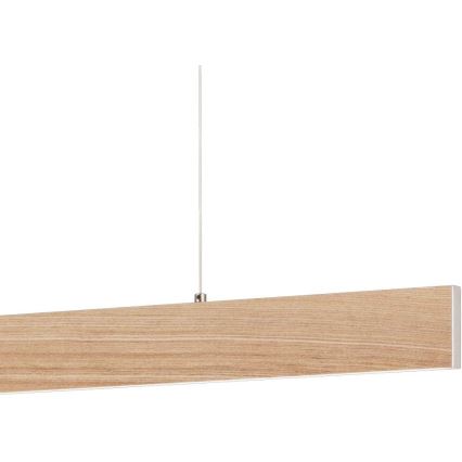 Eglo 39344 - LED lestenec na jekleni vrvi CLIMENE LED/17W/230V + LED/4,2W hrast